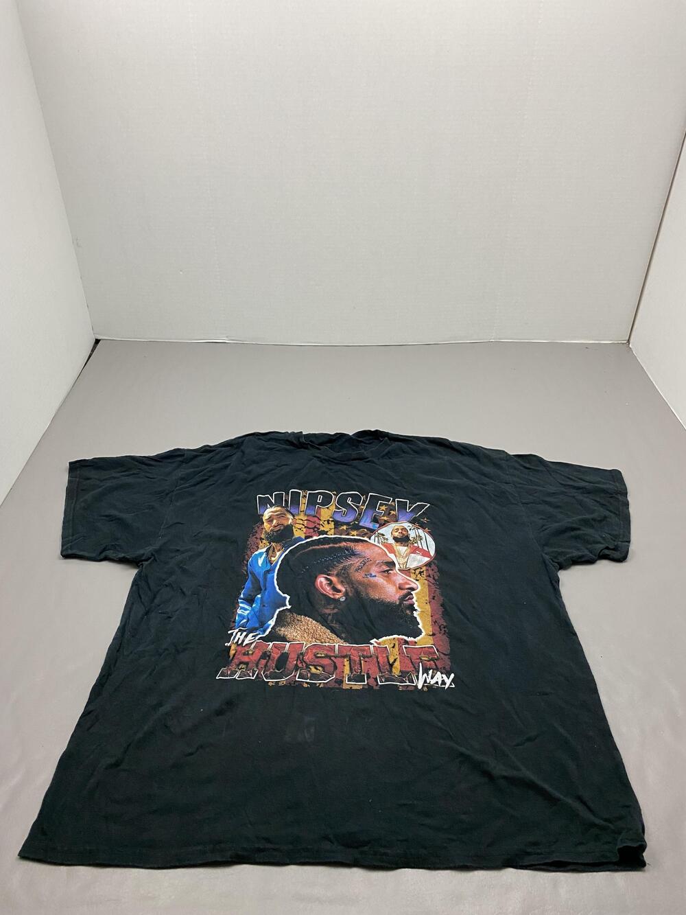 Nipsey Hussle Shirt Mens XL Black The Hustle Way Graphic Rap Hip Hop Tee